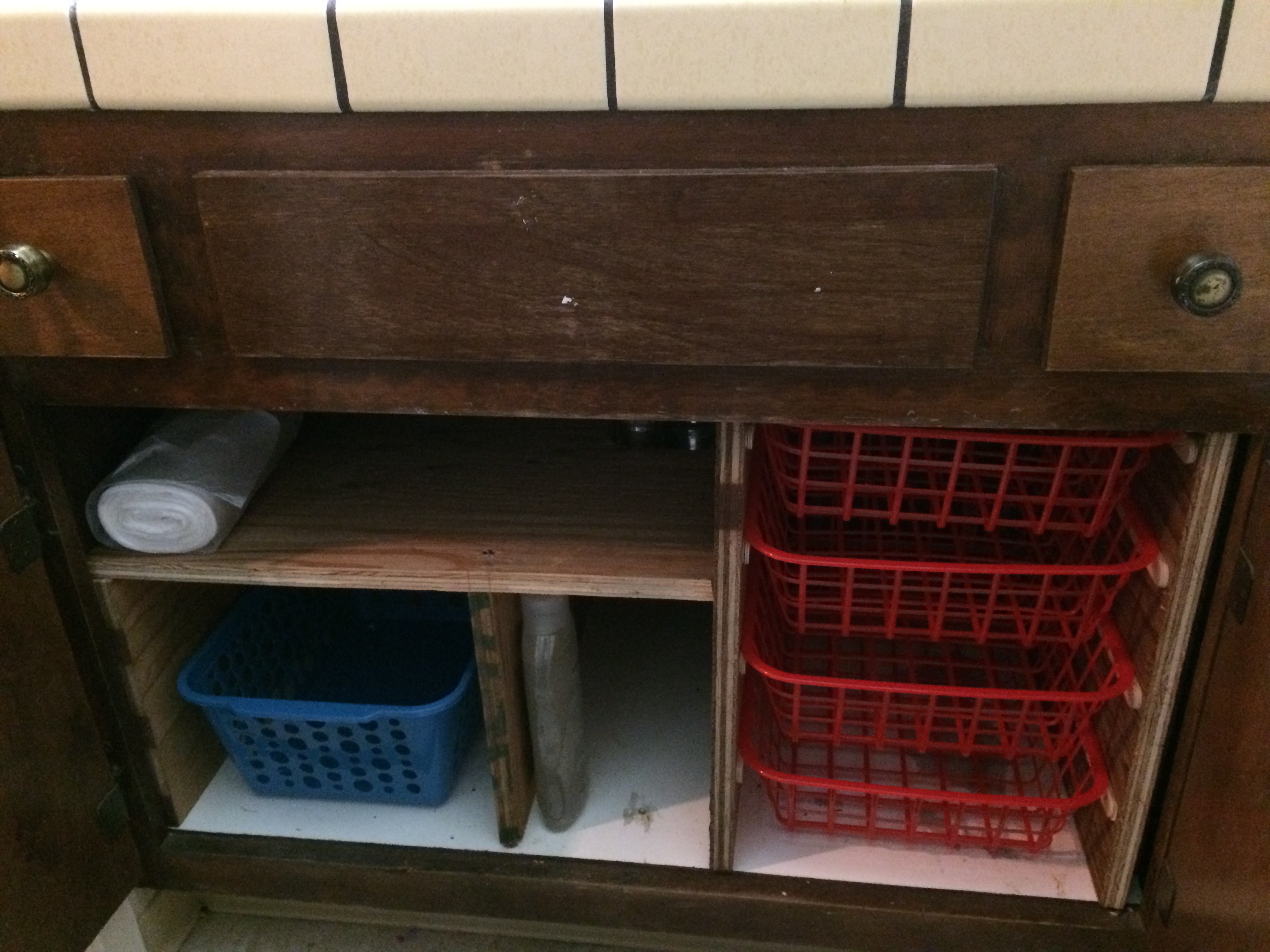 Quick and Dirty Under-Sink Bathroom Storage